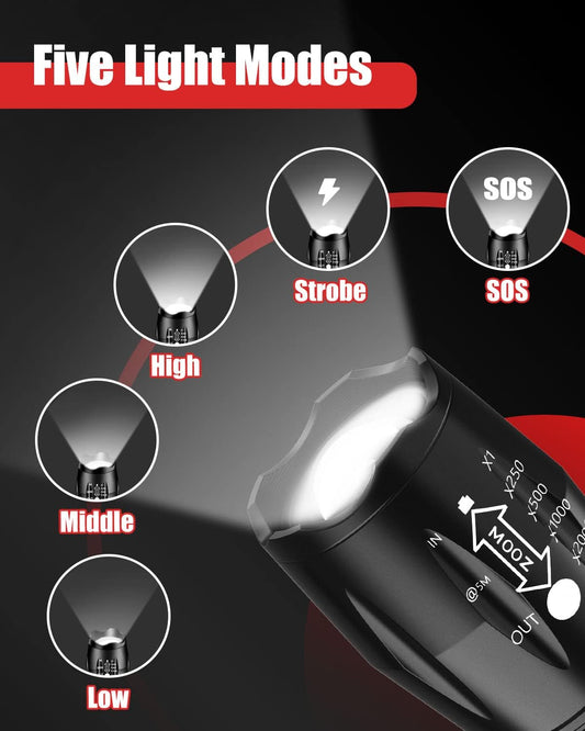 Victoper LED Flashlight 6 Pack