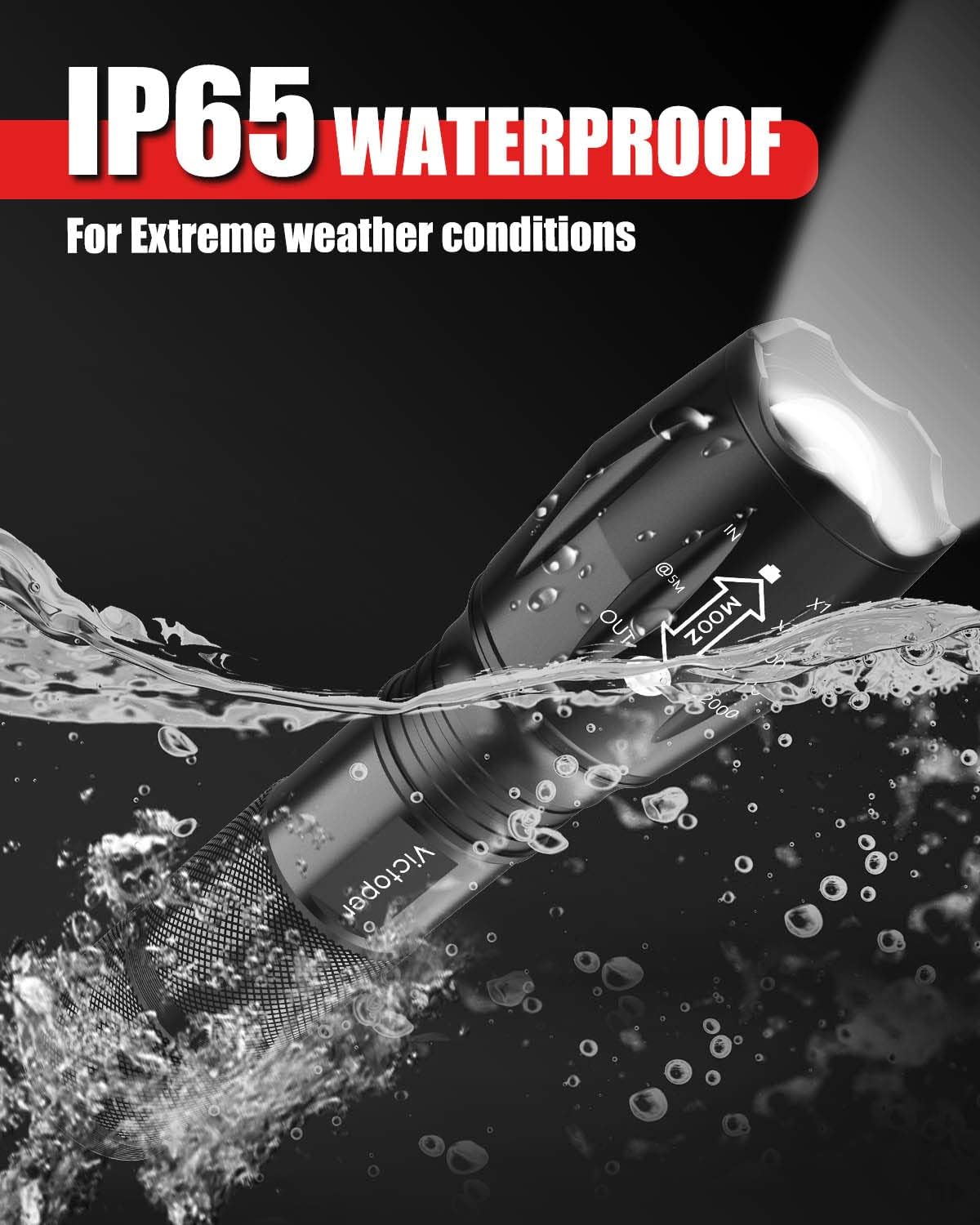 Victoper LED Flashlight 6 Pack